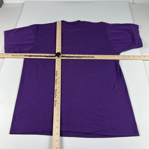 VTG 80s Star Trek Borg Jean Luc Picard Shirt Fits Medium Purle Single Stitch Tee - Picture 11 of 14